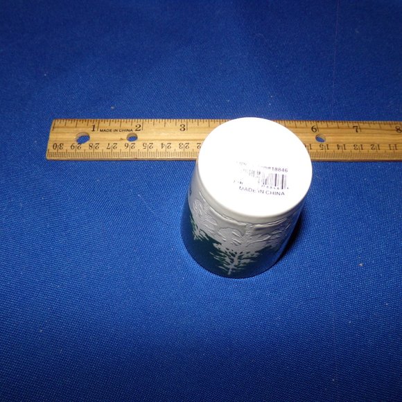 Vintage "Billy the Kid Museum" Shot Glass - Green & White Glass - Picture 6 of 8